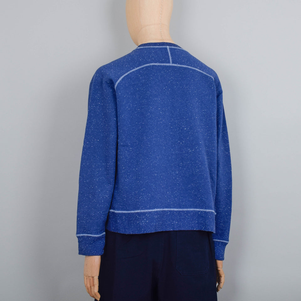 Folk Engineered Raglan Sweat - Mid Navy Nep