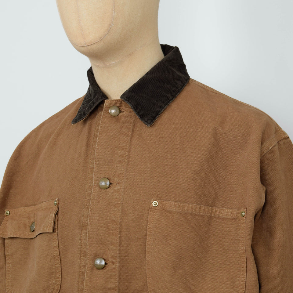 Orslow Relaxed Fit Oxford Coverall - Brown