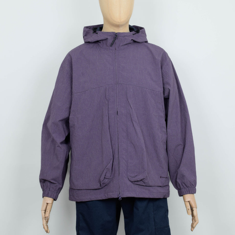 Snow Peak Kasuri Ripstop Jacket - Dark Purple
