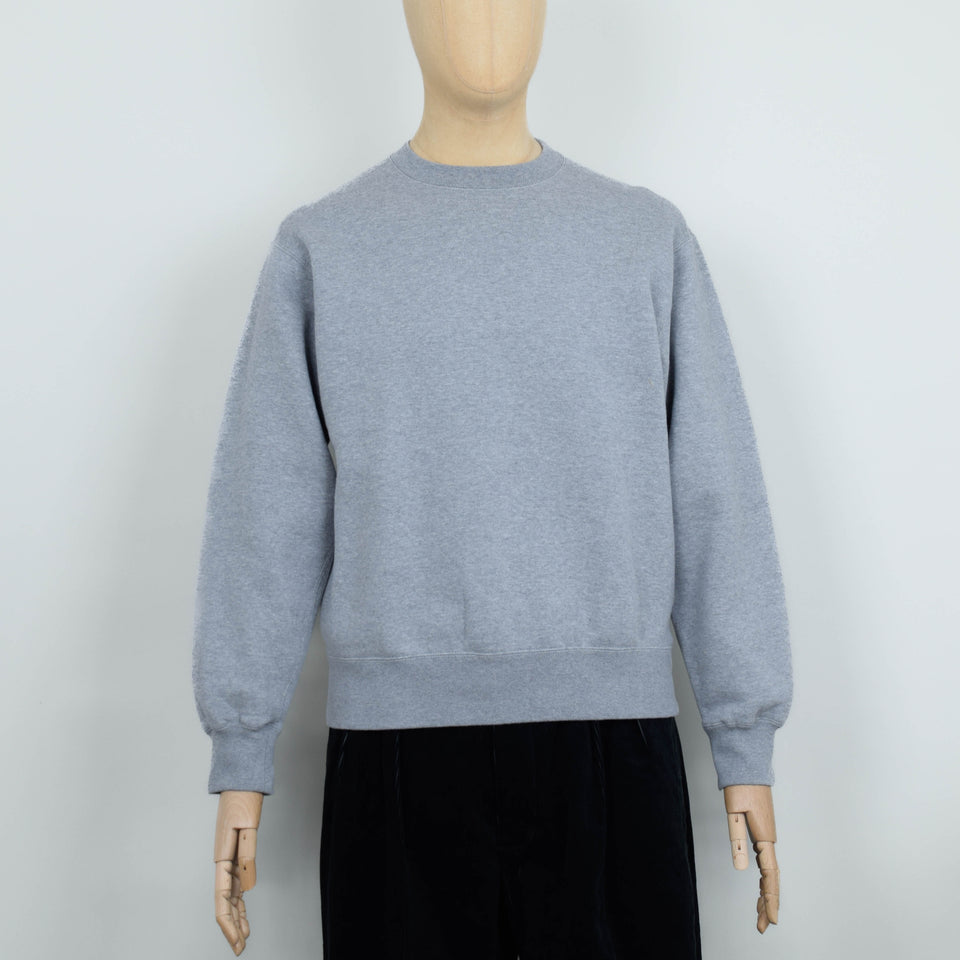 Beams Plus Sweat Crew Raised Back - Grey