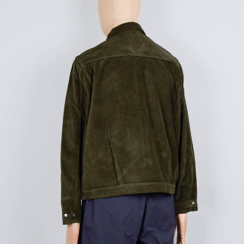 Folk Signal Blouson - Olive Chunky Cord