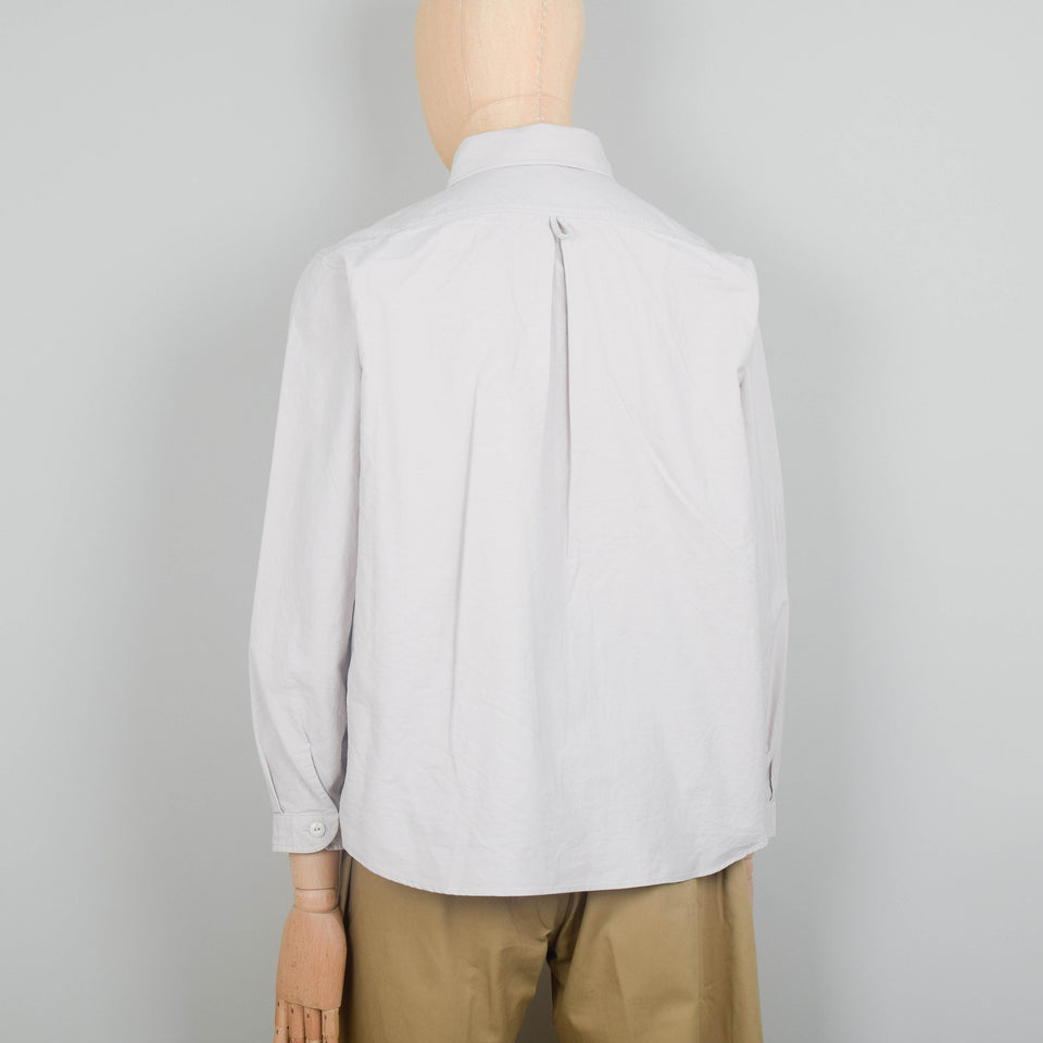 Danton Round Collar P.O Shirt L/S - Oyster