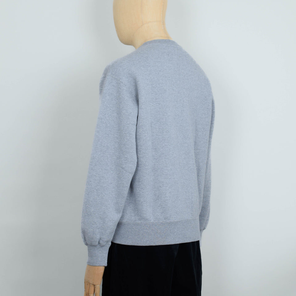 Beams Plus Sweat Crew Raised Back - Grey
