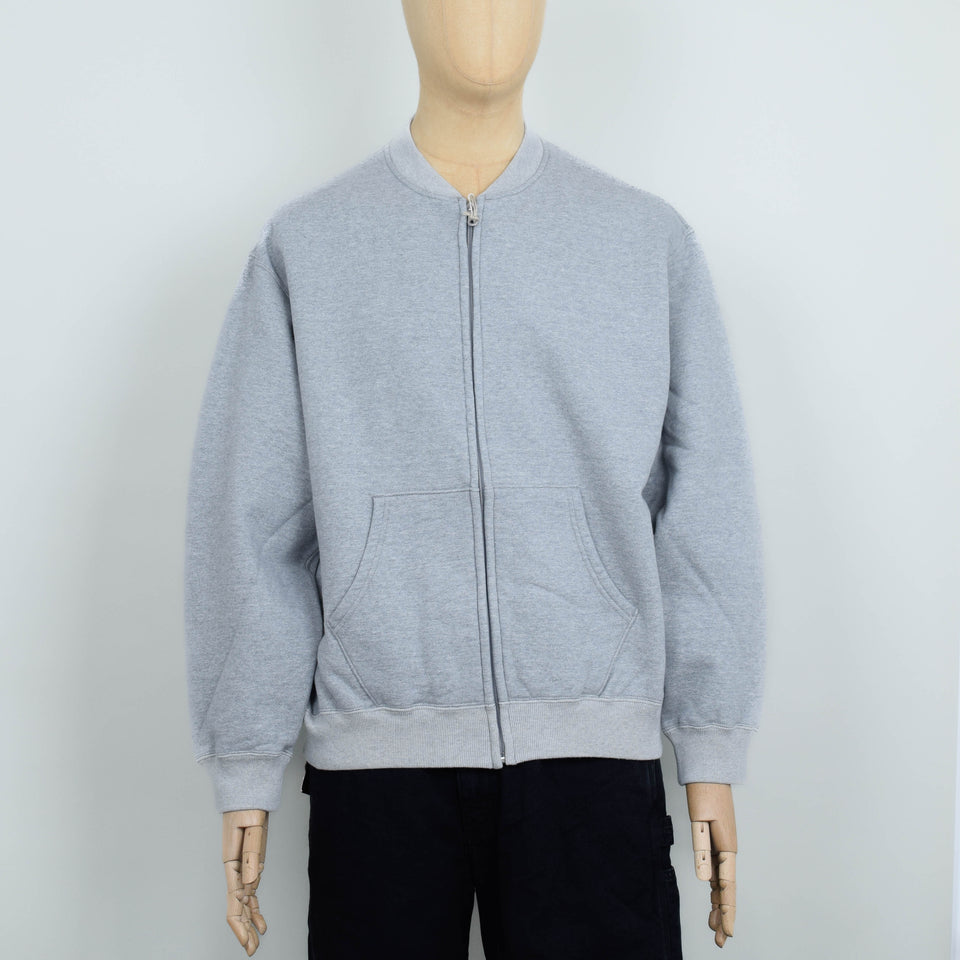 Orslow Dense-Knit Zip-Up Sweatshirt - Heather Grey