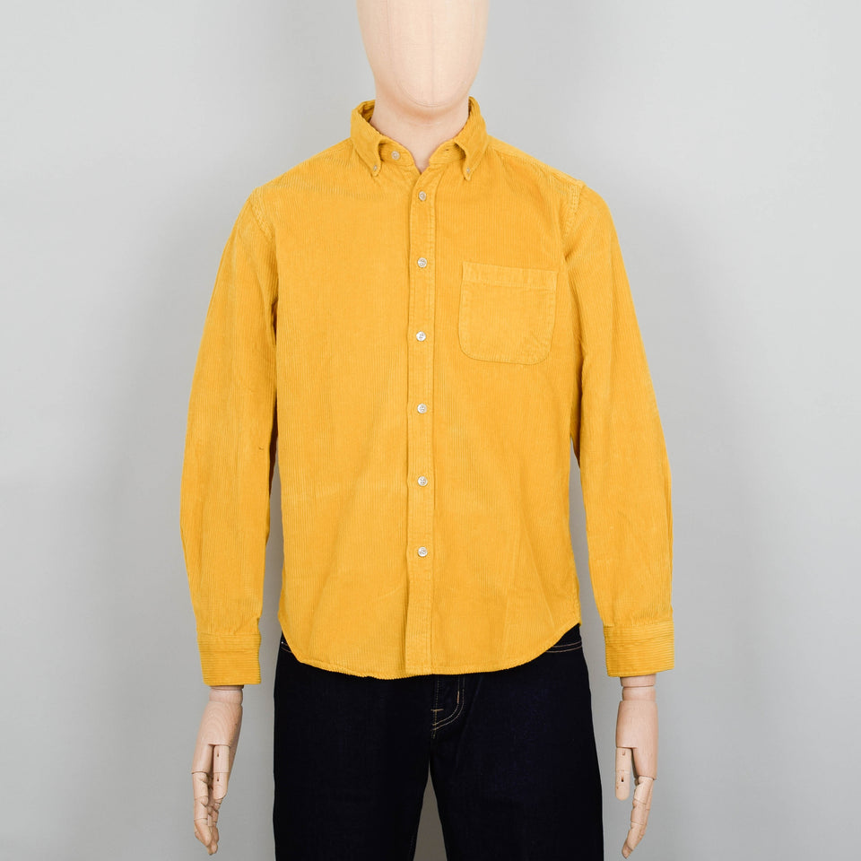 Portuguese Flannel Lobo Cord Shirt - Mustard