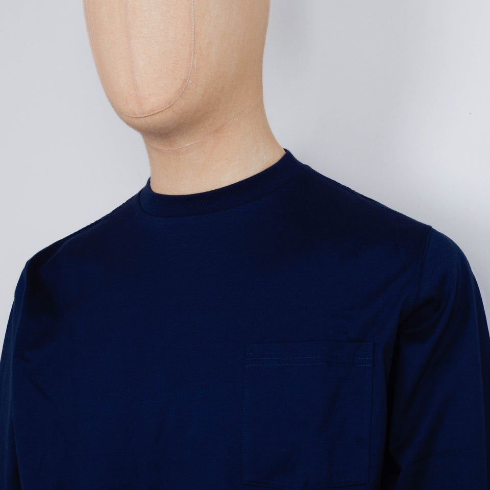 Beams Plus Pocket Tee 40/2 - Navy