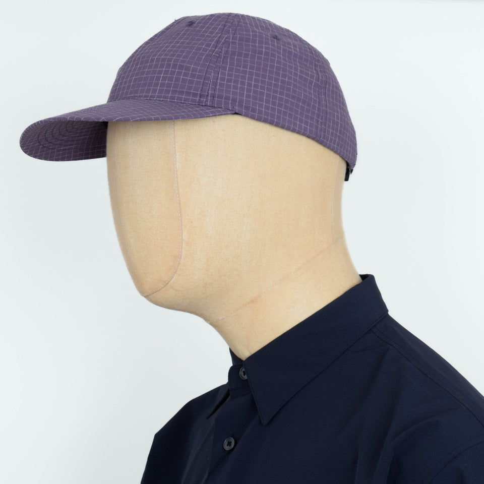 Snow Peak Kasuri Ripstop Cap - Dark Purple