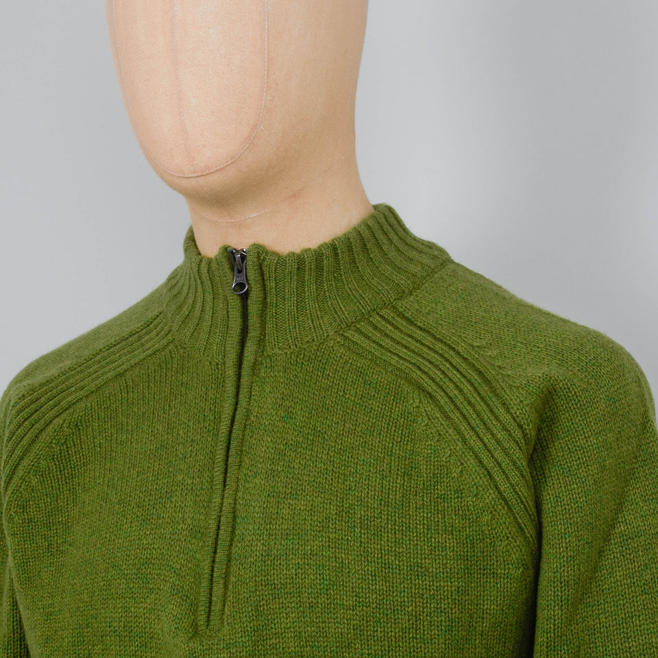 Pittari Jed 1/4 Zip Lambswool - Moss