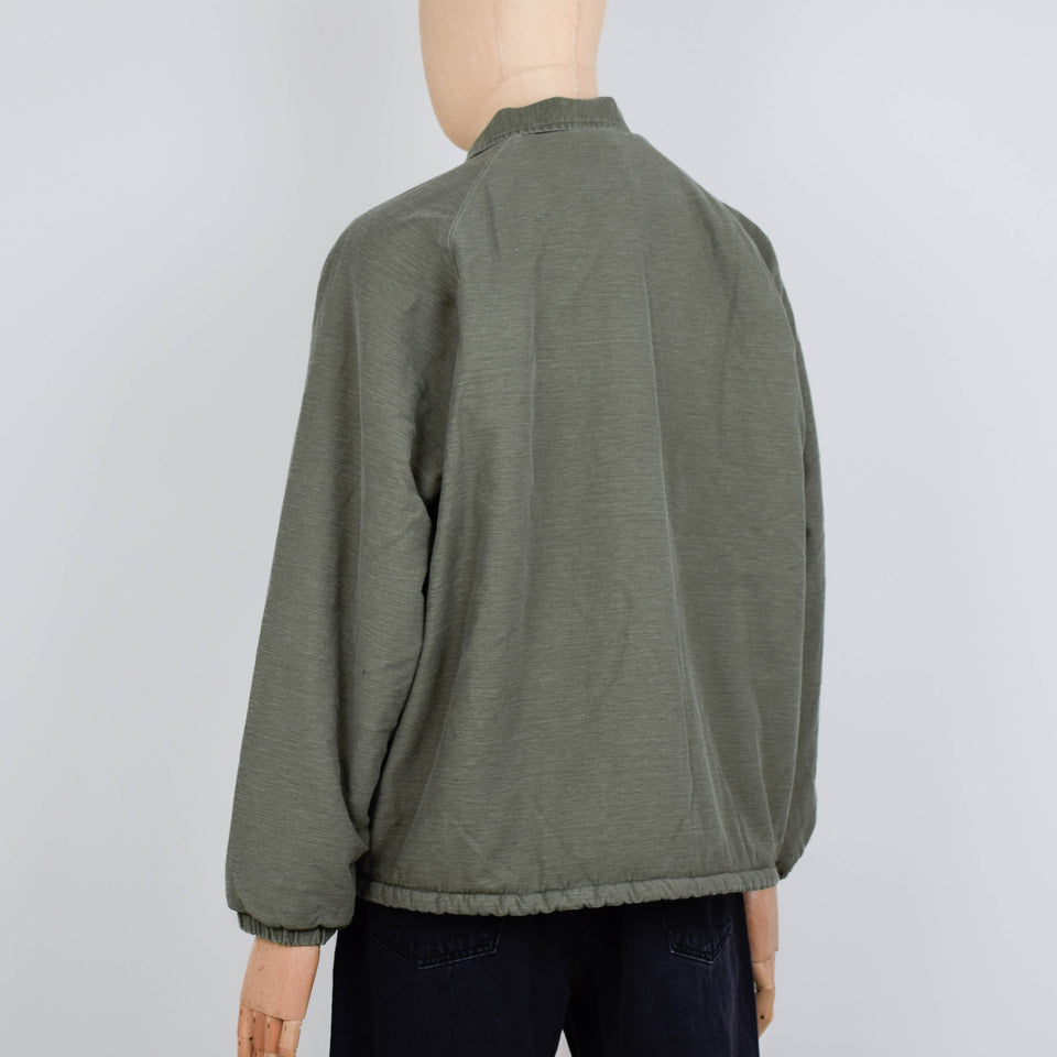 OrSlow Vintage Washed Coach Jacket with Fleece Lining - Dark Olive