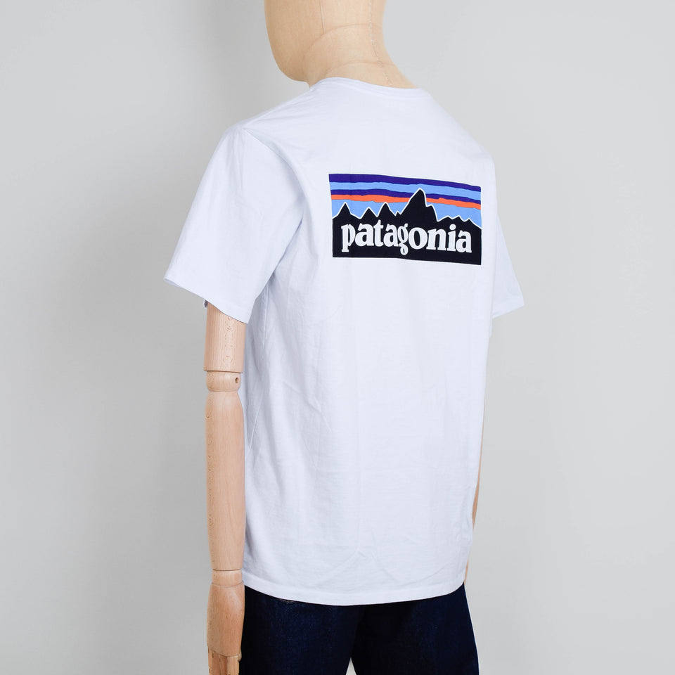 Patagonia P-6 Logo Responsibili Tee - White