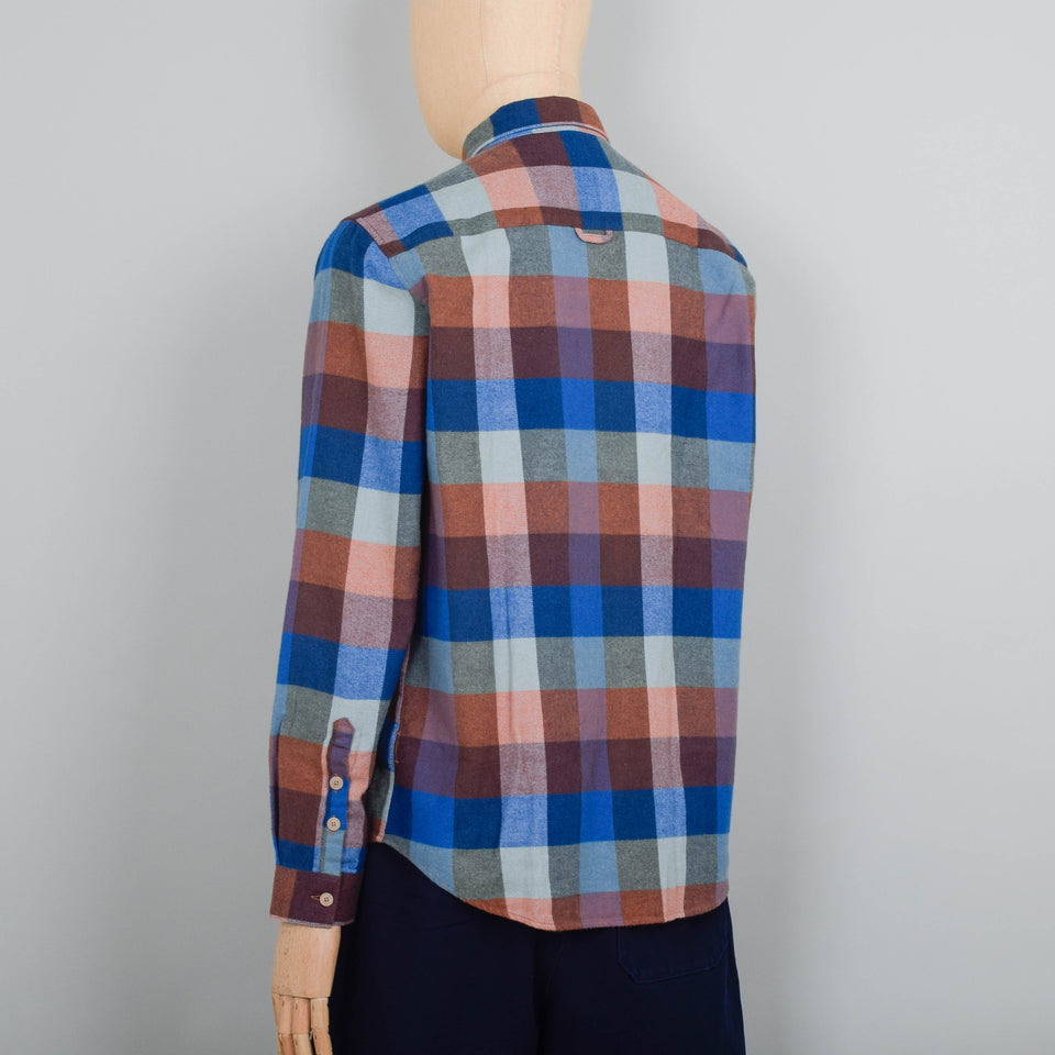 Folk Relaxed Fit Shirt - Rust Navy Mix