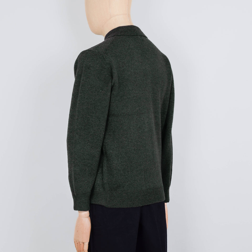 Beams Plus Knit Polo 9G - Green