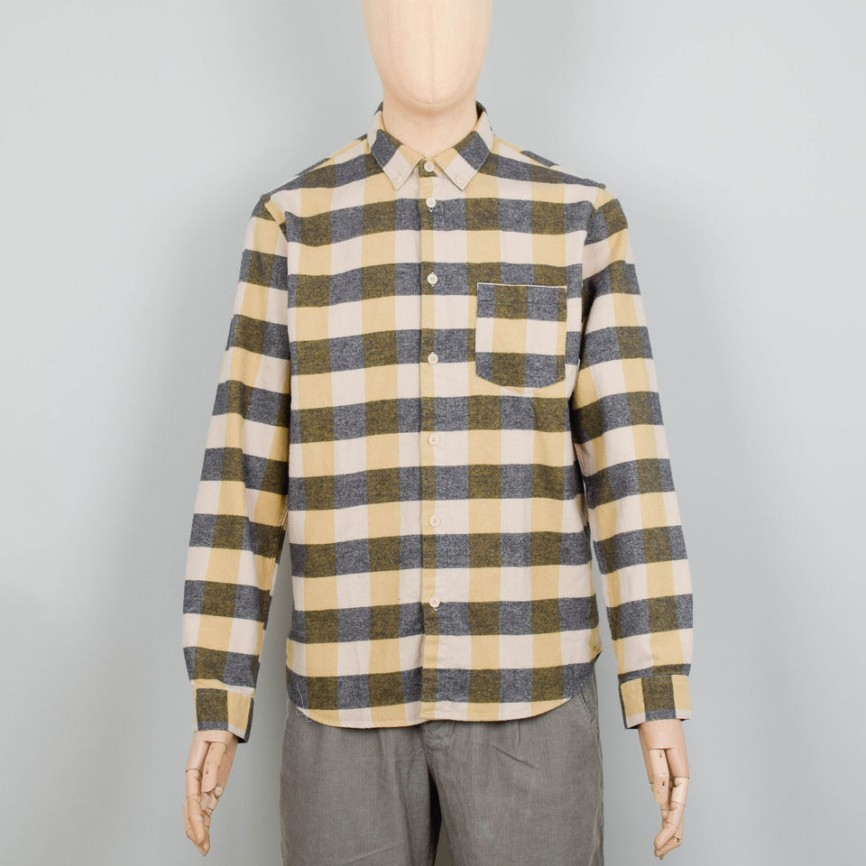 Folk Relaxed Fit Shirt - Gold Flannel Check