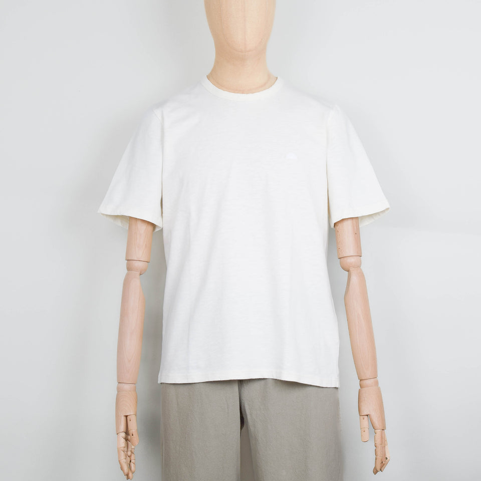 Folk Slub Tee - Ecru / Off White