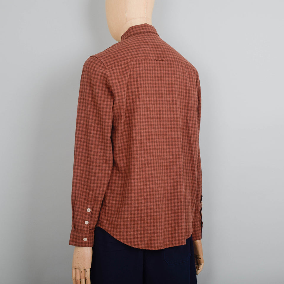 Folk Relaxed Fit Shirt - Rust Gingham