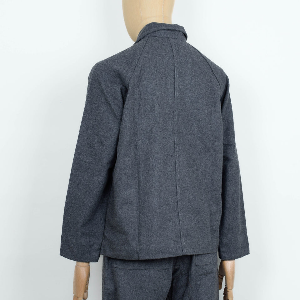 Service Works Flannel FOH Overshirt - Charcoal