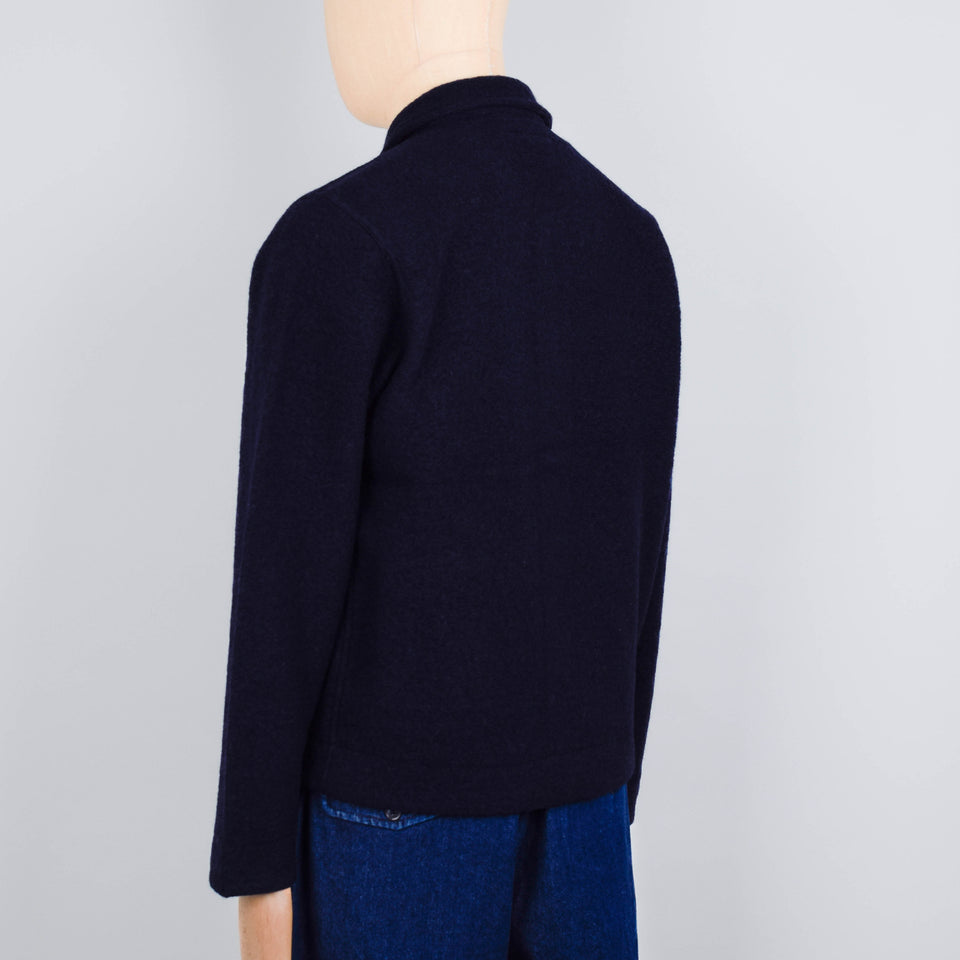 Universal Works Uniform Jacket Wool Fleece - Navy