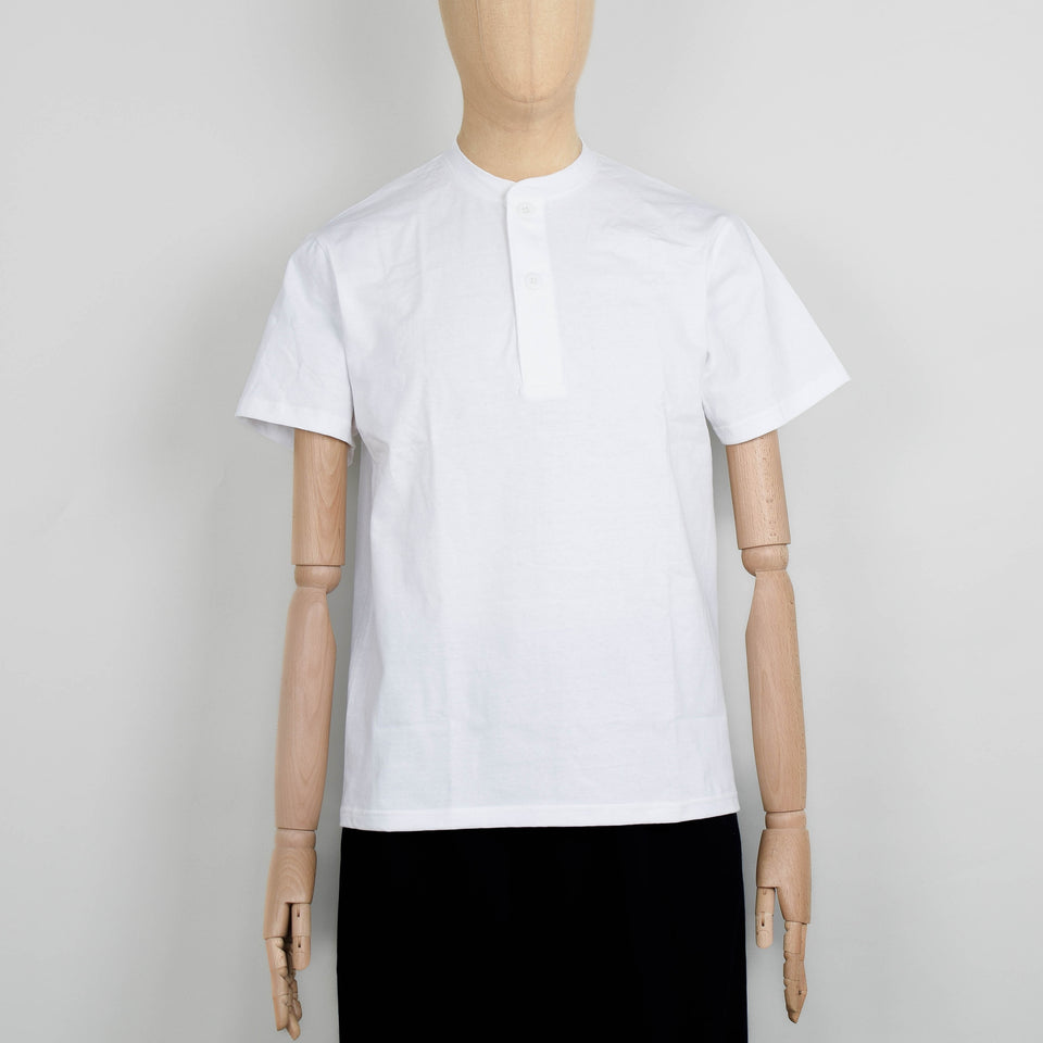 Beams Plus 2 Pack Henley Tee - White