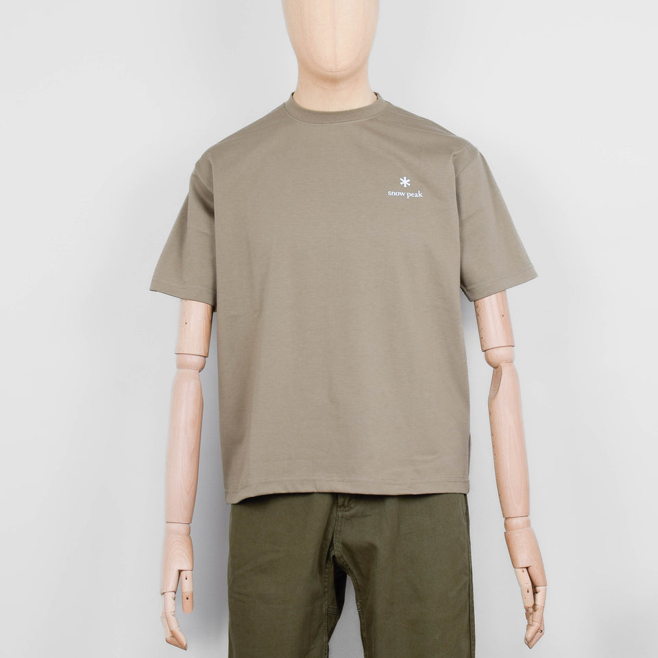 Snow Peak Standard Logo T-Shirt - Khaki