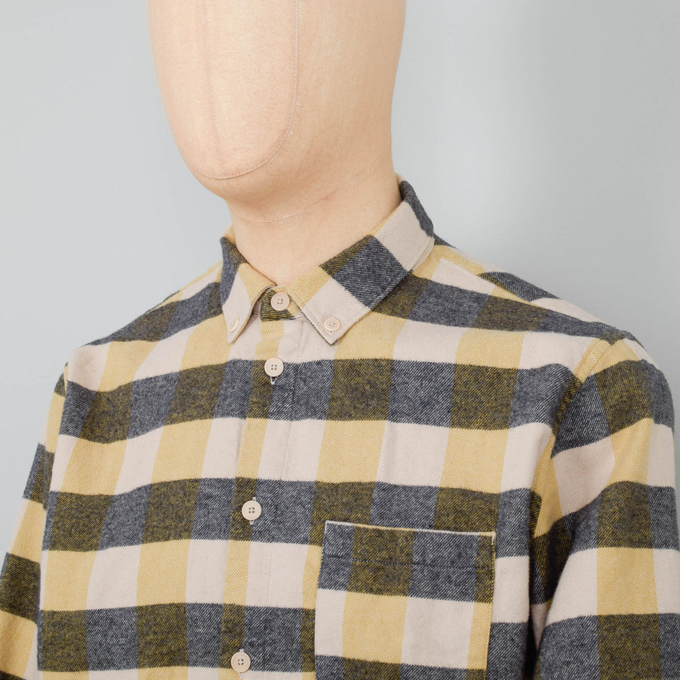 Folk Relaxed Fit Shirt - Gold Flannel Check
