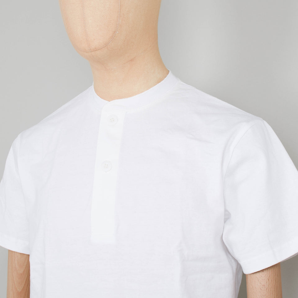 Beams Plus 2 Pack Henley Tee - White