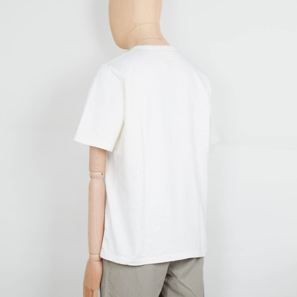 Folk Slub Tee - Ecru / Off White