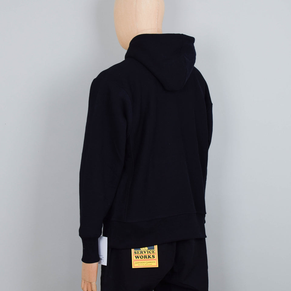 Service Works 12oz Service Embroidered Hoodie - Black