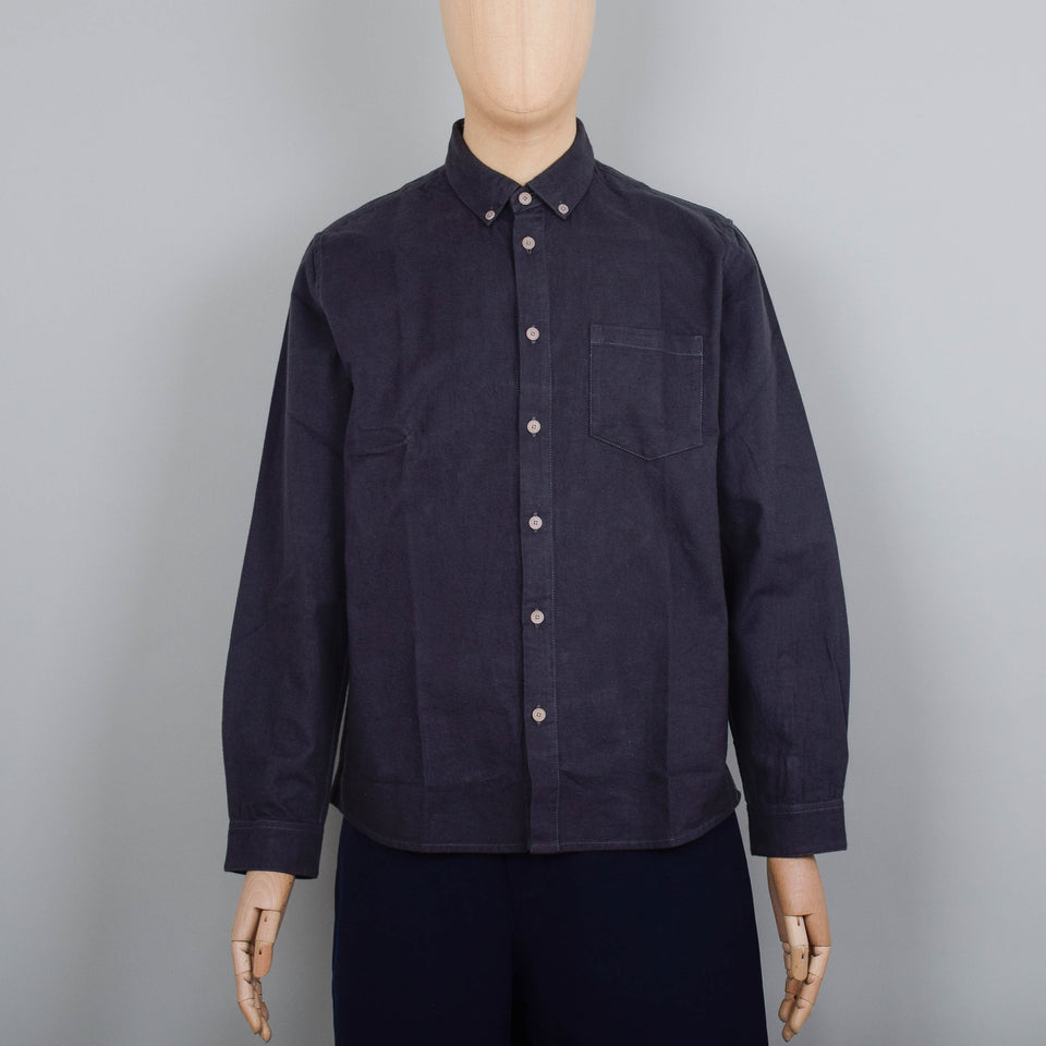 Folk Relaxed Fit Shirt - Slate Flannel