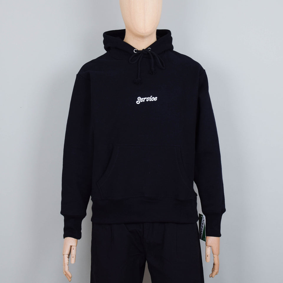 Service Works 12oz Service Embroidered Hoodie - Black