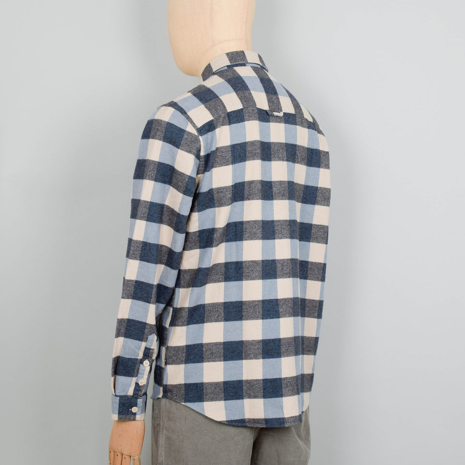 Folk Relaxed Fit Shirt - Blue Flannel Check