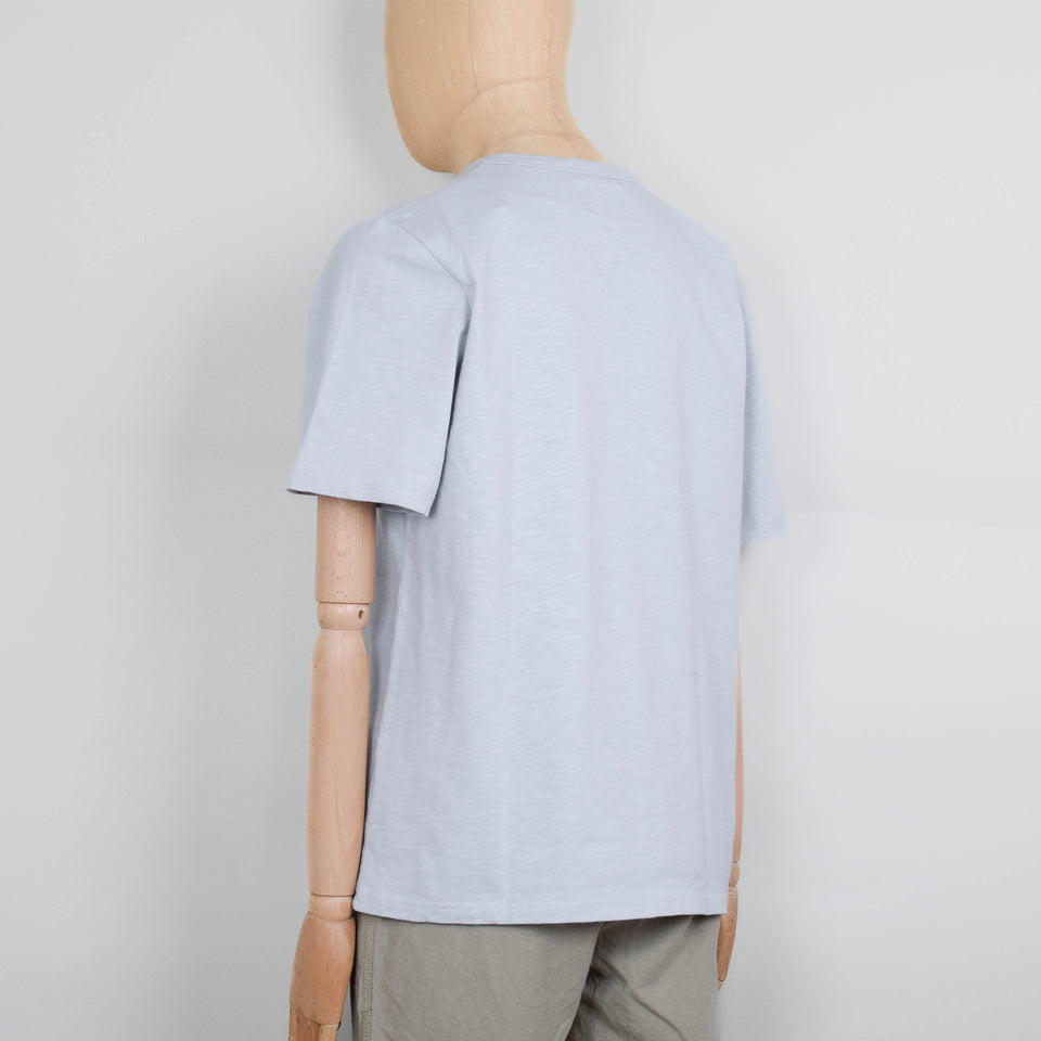 Folk Slub Tee - Mineral Blue