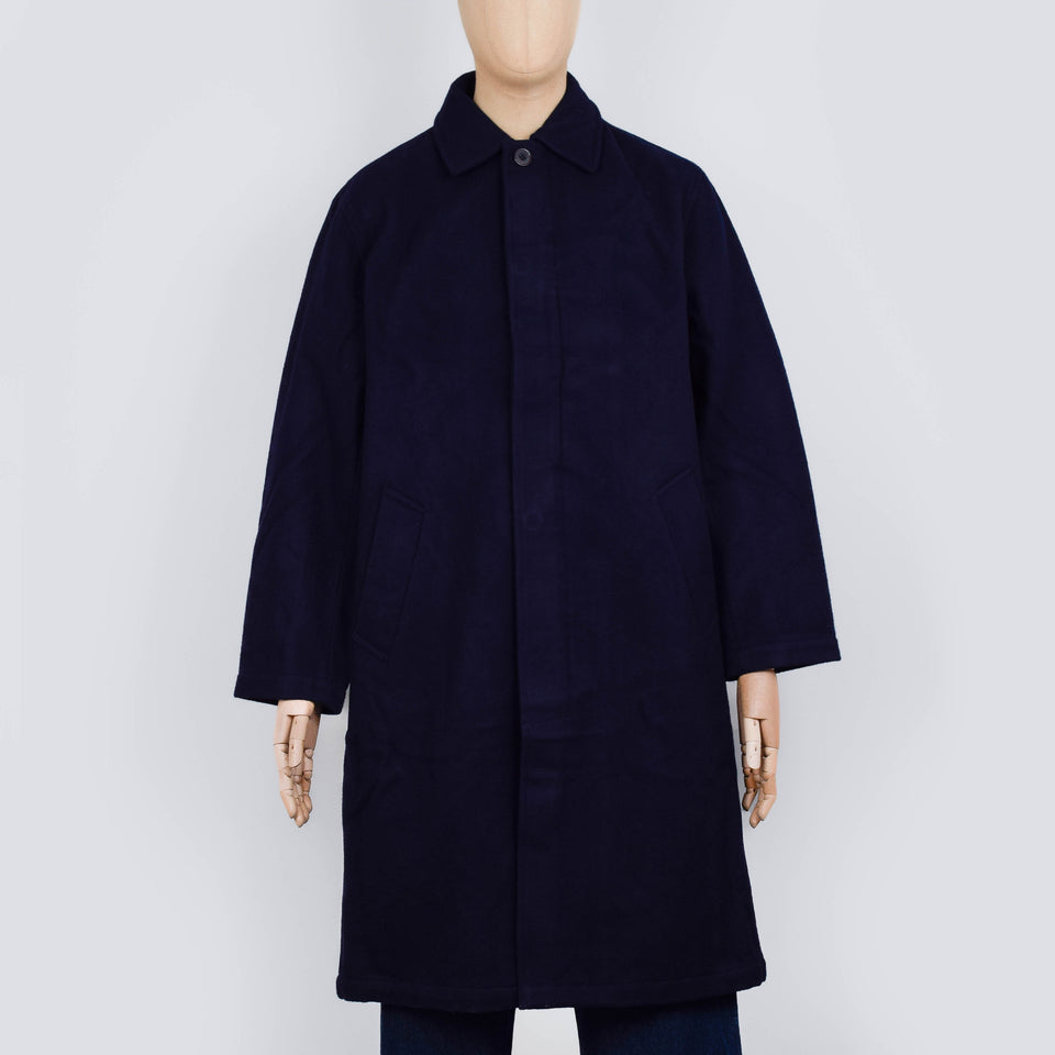 Universal Works Mac Coat Mowbray - Navy