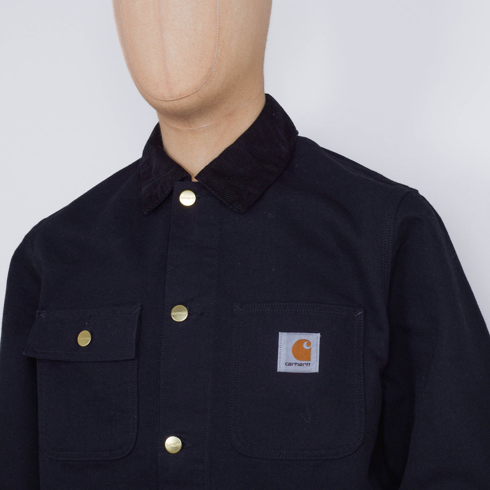 Carhartt WIP Michigan Coat - Black/ Black Rinsed