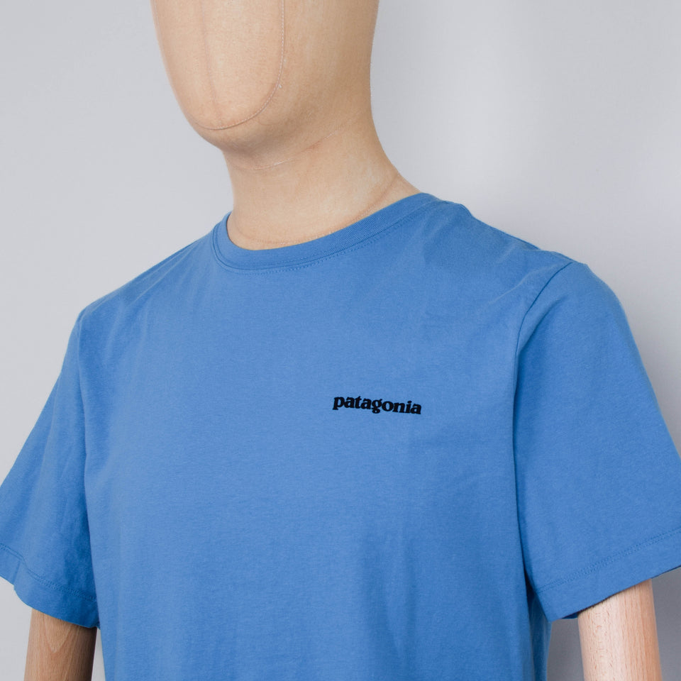 Patagonia P-6 Logo T-Shirt - Shore Blue