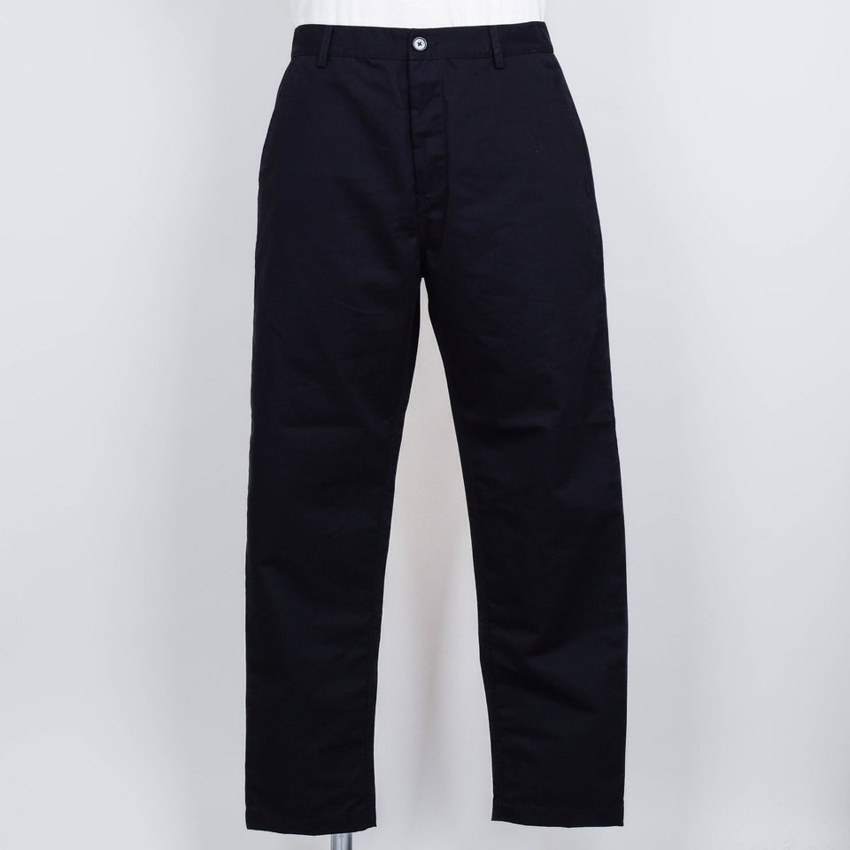 Universal Works Brushed Polytech Military Chino - Black