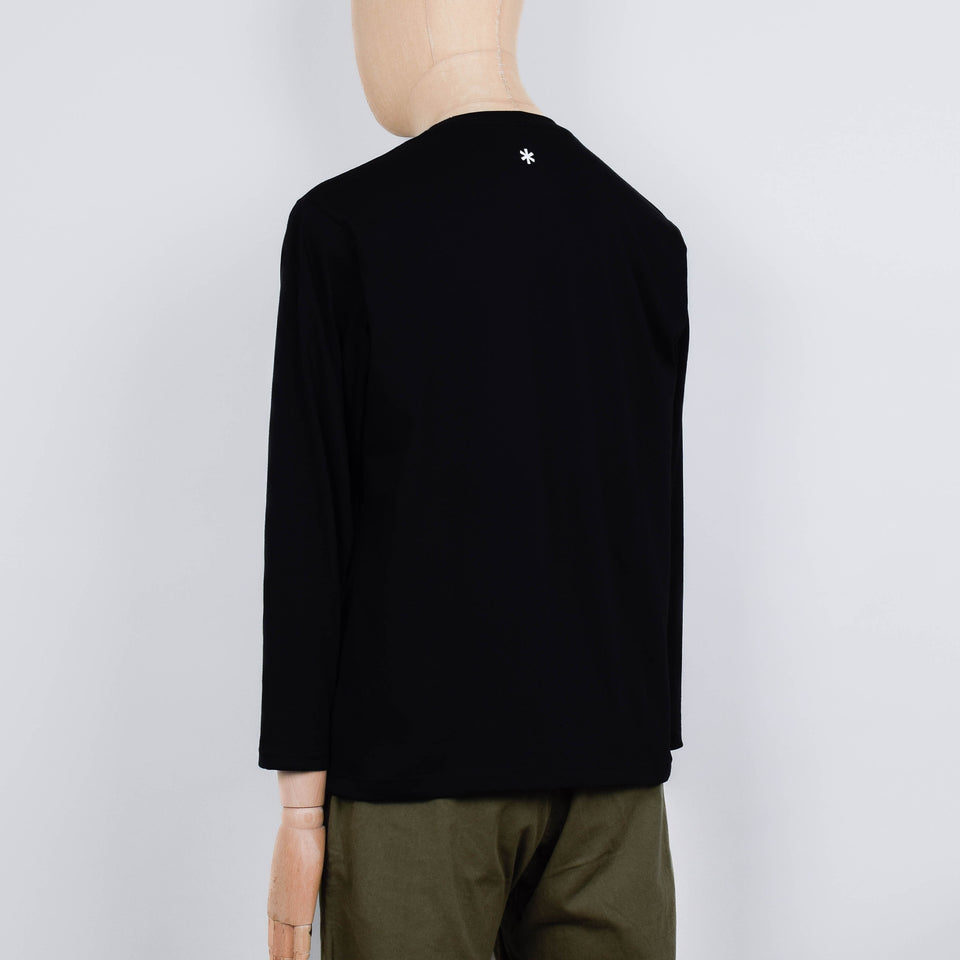 Snow Peak Standard Logo L/S T-Shirt - Black