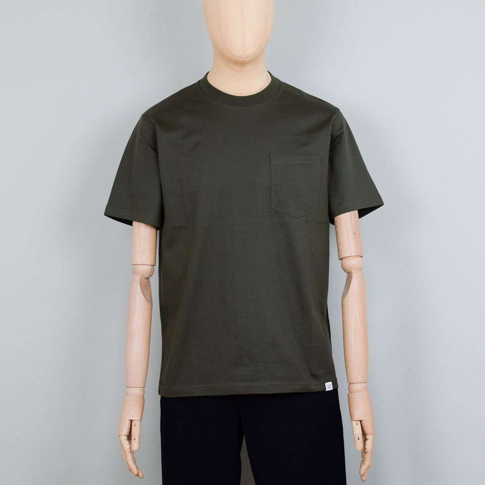 Norse Projects Johannes Pocket T-Shirt - Army Green