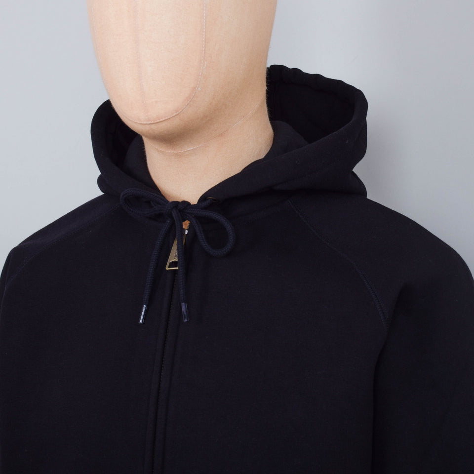 Carhartt WIP Hooded Chase Sweat Jacket - Black/Gold