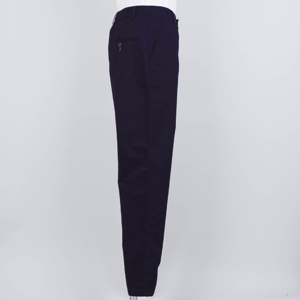 Universal Works Brushed Polytech Military Chino - Navy