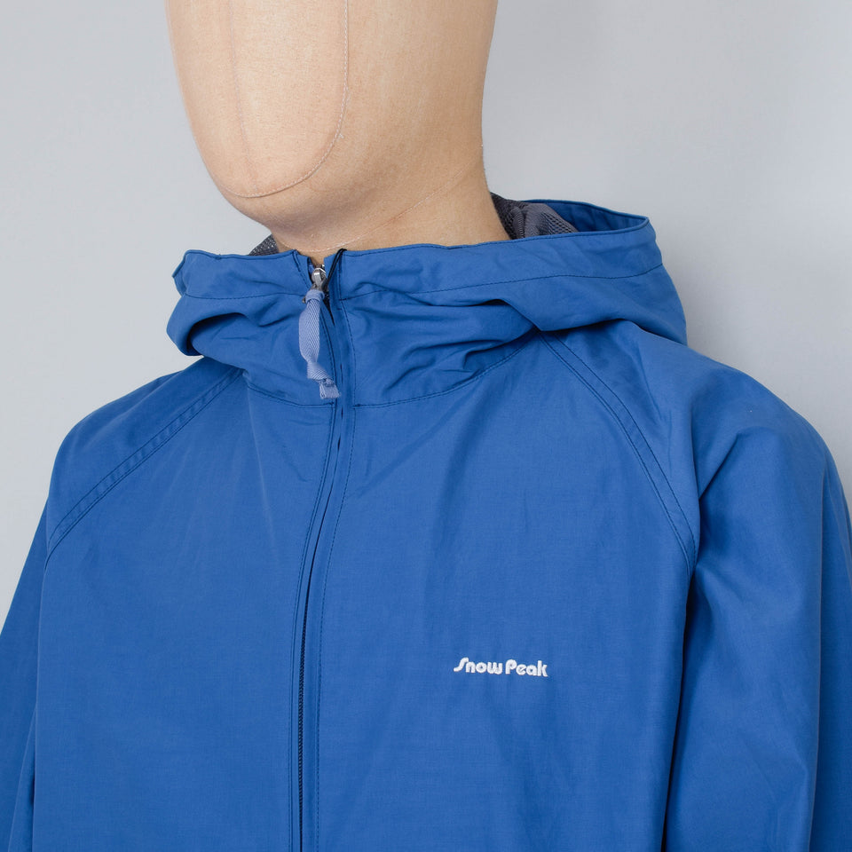 Snow Peak Light Mountain Cloth Zip Up Parka - Blue