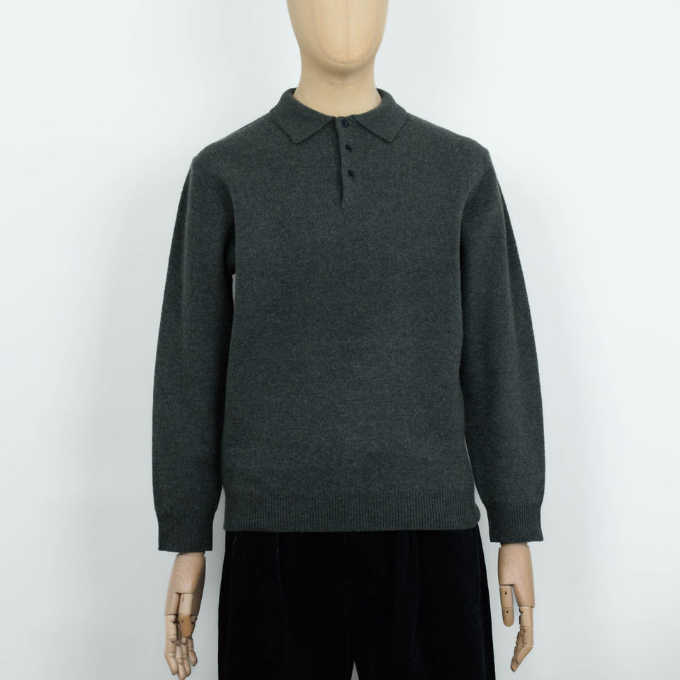 Beams Plus Knit Polo 9G - Green