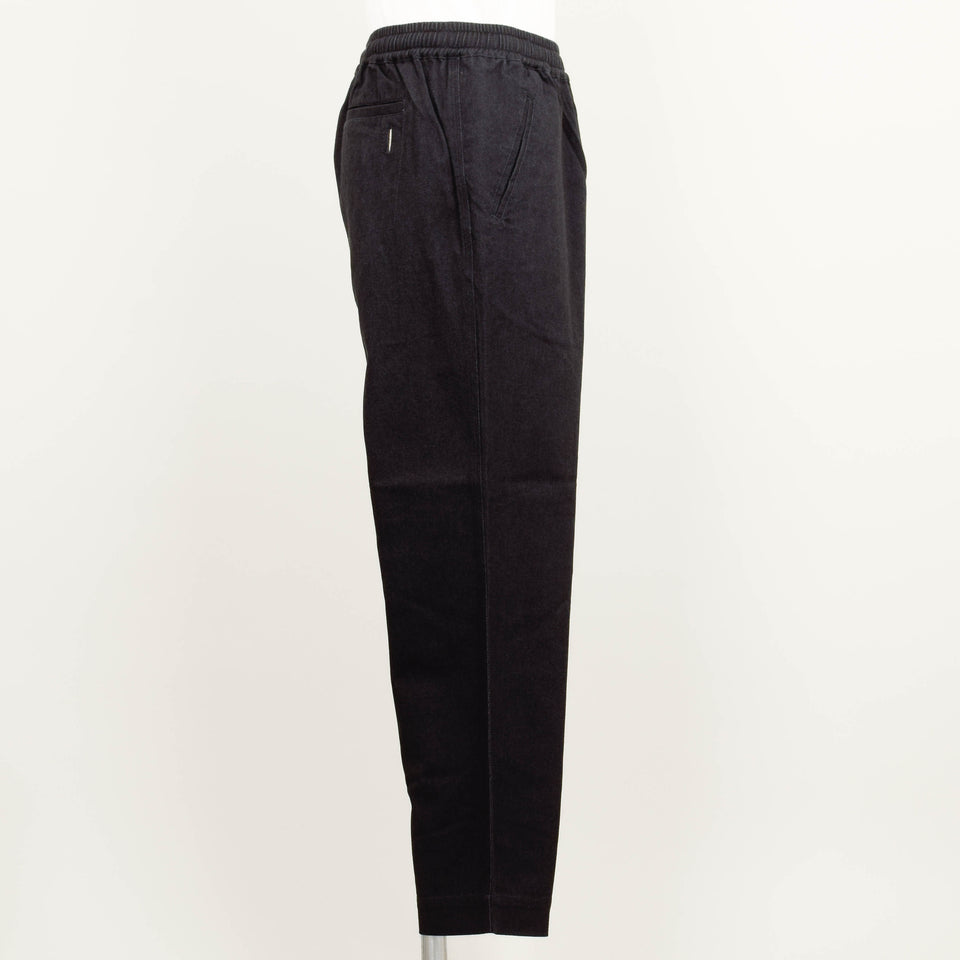 Folk Drawcord Assembly Pant - Black Twill