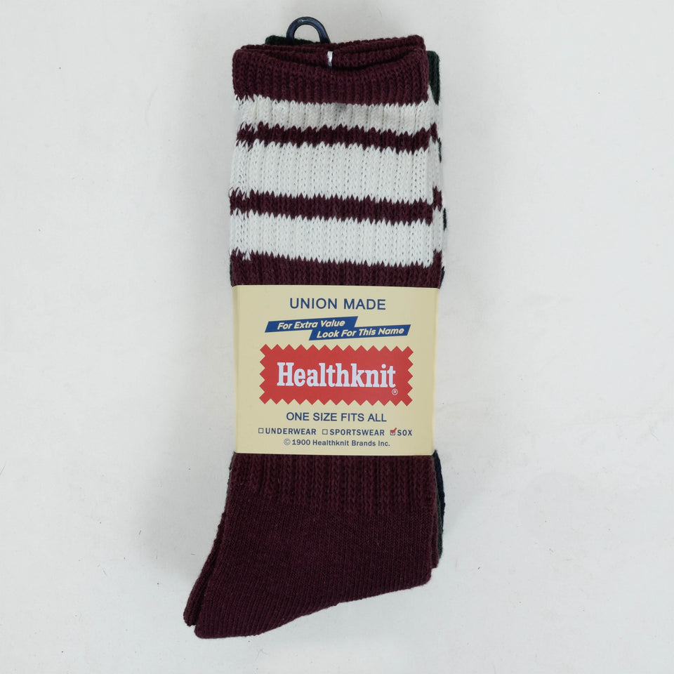 Healthknit 3 Pack Dark Mix - Dark Green / Navy / Burgundy