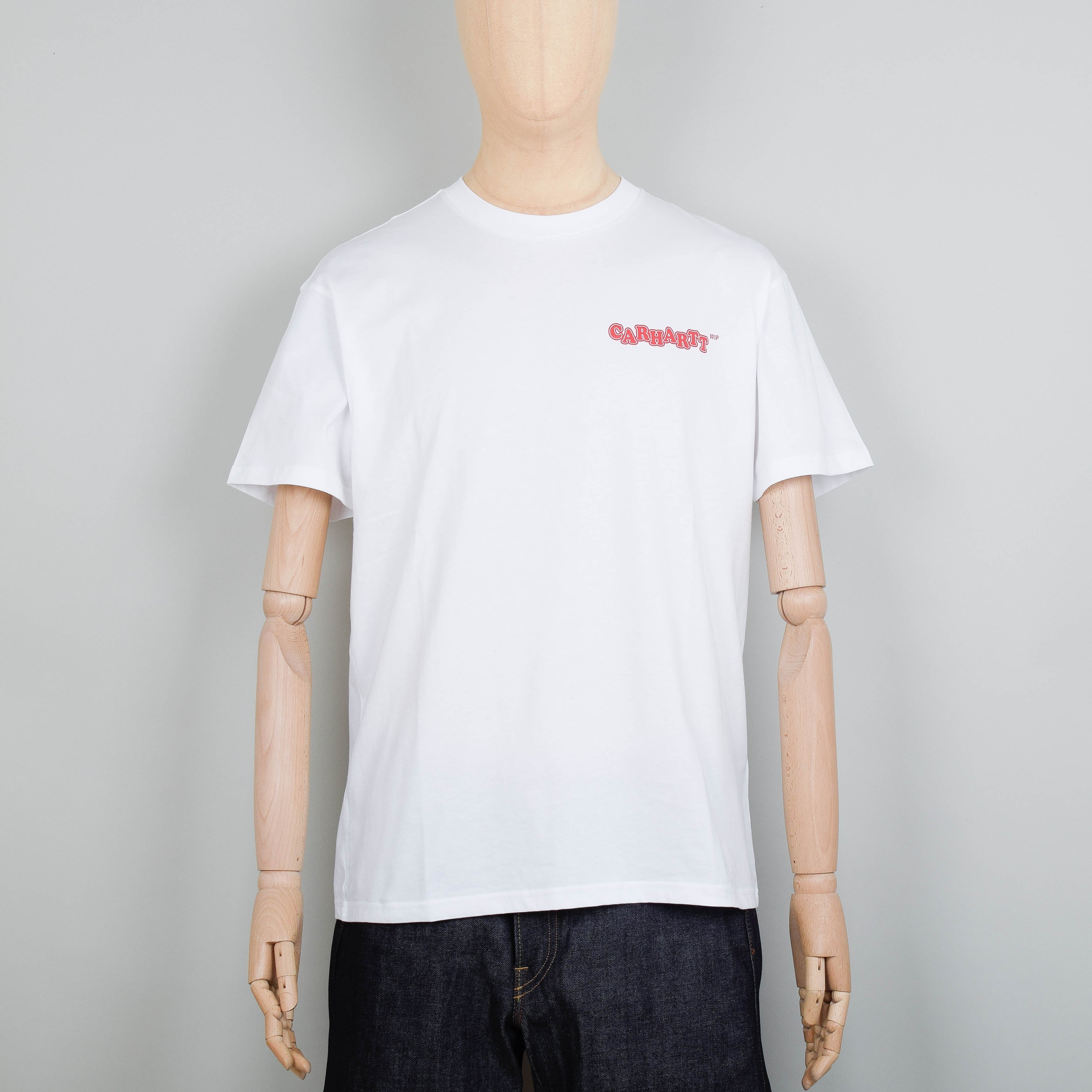 Carhartt WIP S/S Fast Food T-Shirt - White / Red – Liquor Store