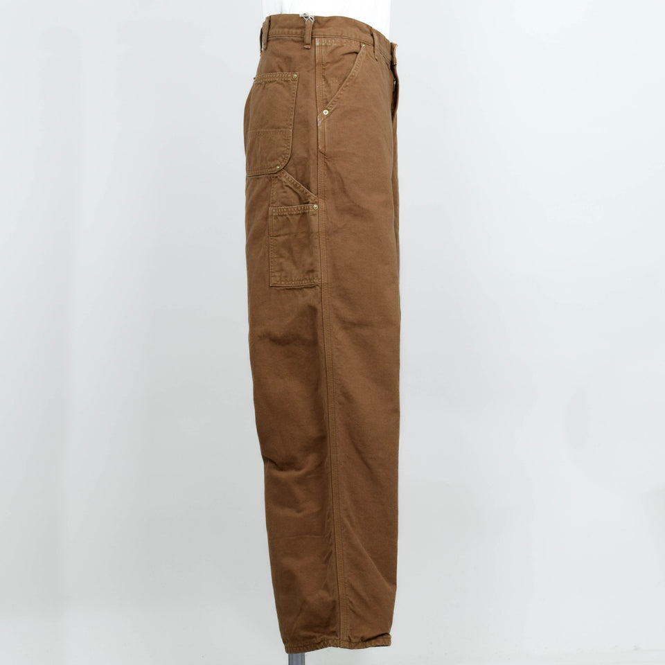 Orslow Dad's Fit Oxford Painter Pants - Brown
