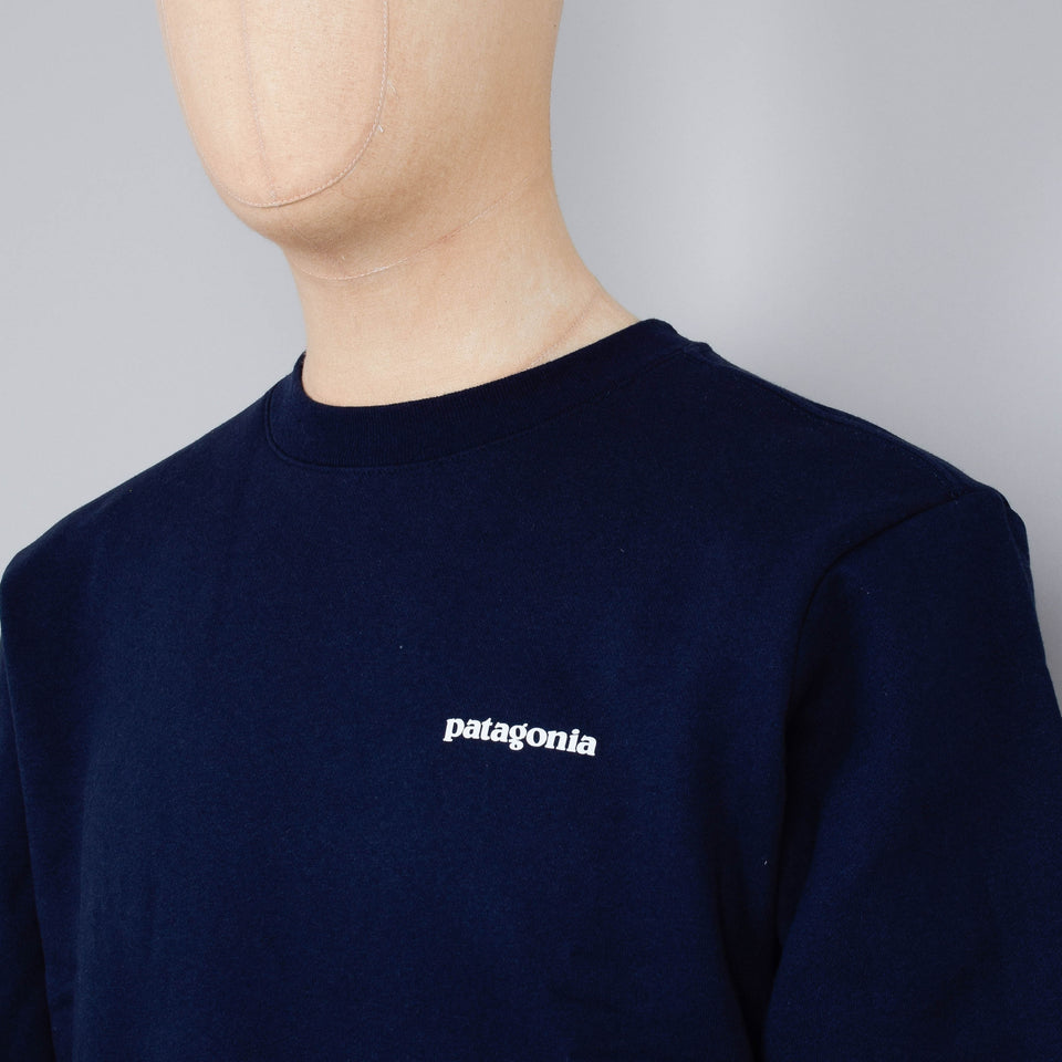Patagonia Fitz Roy Icon Uprisal Crew Sweatshirt - New Navy
