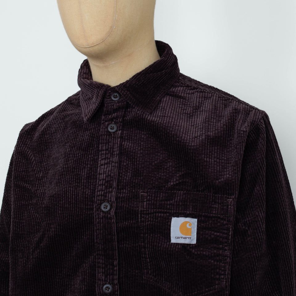 Carhartt WIP L/S Loyde Shirt - Palisander Rinsed