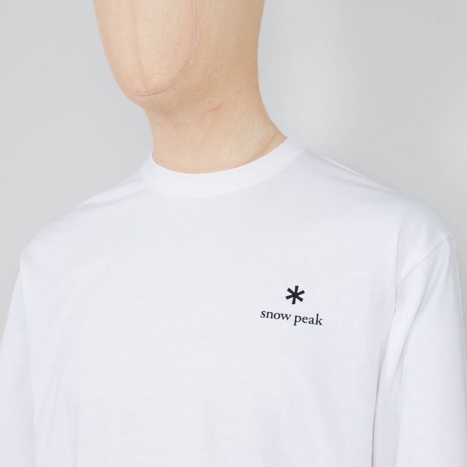 Snow Peak Standard Logo L/S T-Shirt - Off White