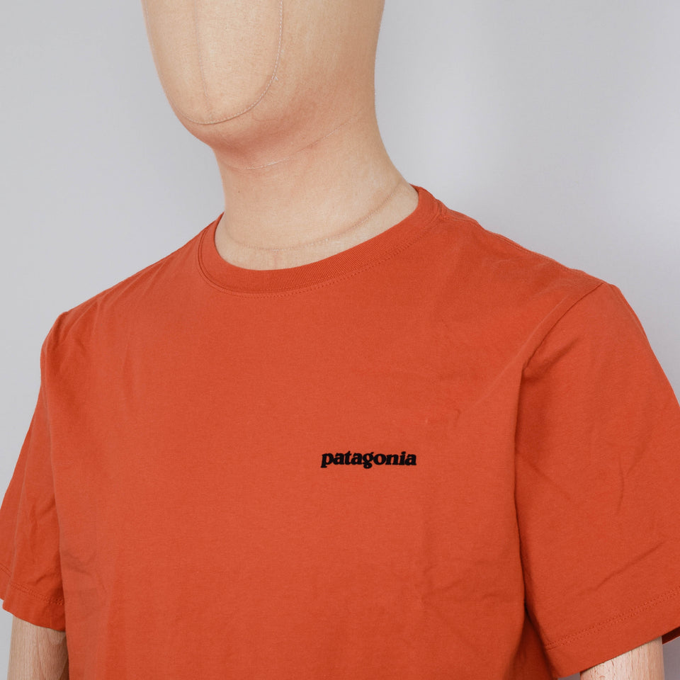 Patagonia P-6 Logo T-Shirt - Coral Orange
