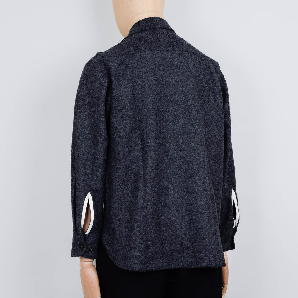 Universal Works Work Shirt Dam Marl - Grey
